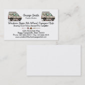 Sprinter Camper Van RV glücklicher Camper Visitenkarte (Vorne/Hinten)