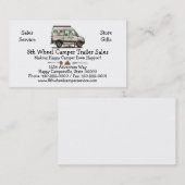 Sprinter Camper Van RV glücklicher Camper Visitenkarte (Vorne/Hinten)