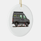 Sprinter Camper Van RV Happy Camper Keramik Ornament (Rechts)