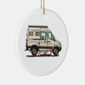 Sprinter Camper Van RV Happy Camper Keramik Ornament (Rechts)