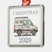 Sprinter Camper Van RV Happy Camper Ornament Aus Metall (Links)