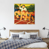 Sprinter - großes verpacktes Kunstdruck auf Leinwa Leinwanddruck (Insitu (Schlafzimmer))