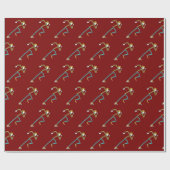 Sprinter Stickman Geschenkpapier (Flach)