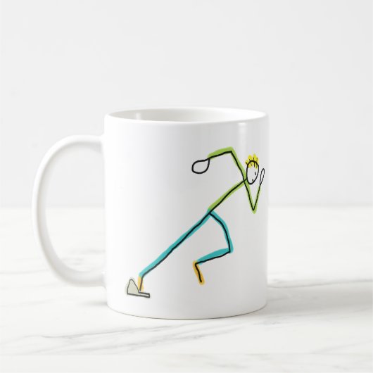 Sprinter Stickman Kaffeetasse (Links)