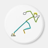 Sprinter Stickman Magnet (Vorne)