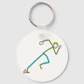 Sprinter Stickman Schlüsselanhänger (Rückseite)