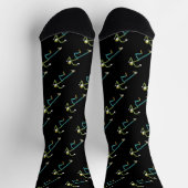 Sprinter Stickman Socken (Oben)