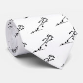 Sprinter Stickman Track und Feld Krawatte (Gerollt)