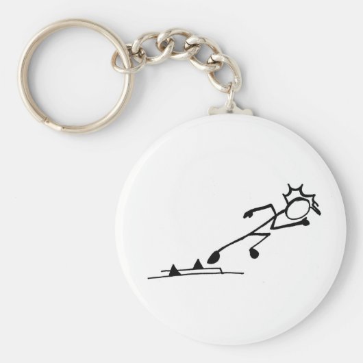 Sprinter Stickman Track und Feld Schlüsselanhänger (Vorne)