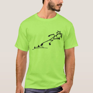 Sprinter Stickman Track und Feld T-Shirt