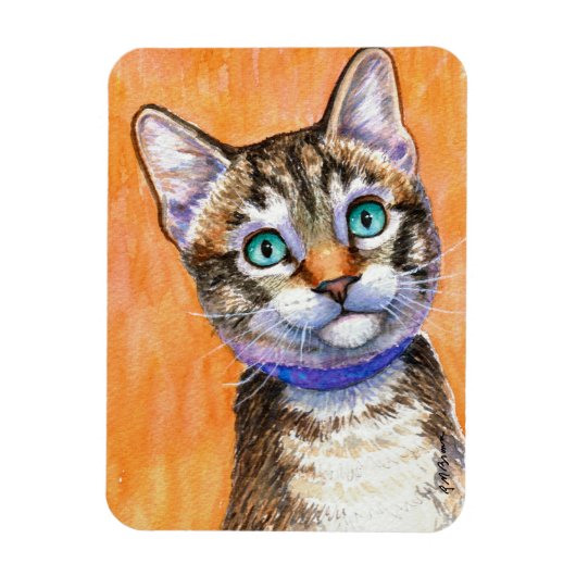 Sprite Tabby Cat Magnet (Vertikal)