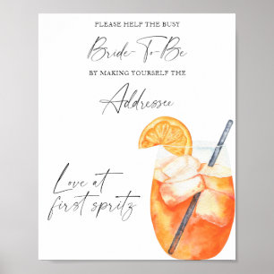 Spritz Braut - helfen Sie der beschäftigten Braut  Poster