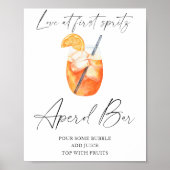 Spritz Brautparty - Aperol Bar Poster (Vorne)