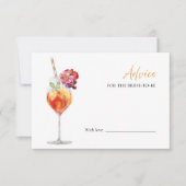 Spritz Brautparty Beratung für die Bride Card Einladung (Vorderseite)