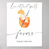 Spritz Brautparty - Gefälligkeiten nehmen Sie bitt Poster (Vorne)