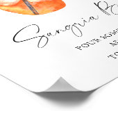 Spritz Brautparty - Sangria Bar Poster (Ecke)