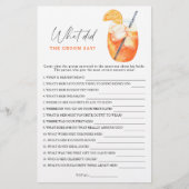 Spritz Brautparty Was hat der Bräutigam gesagt? (Vorderseite)