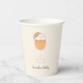 Spritz Bubbly Cocktail Birthday Party Pappbecher (Vorderseite)