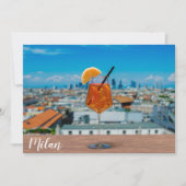 Spritz Cocktail auf einem Tisch mit Blick auf Mail (Vorderseite)