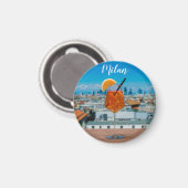 Spritz Cocktail auf einem Tisch mit Blick auf Mail Magnet (Vorderseite/Rückseite)