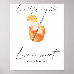 Spritz-Junggesellinnenabschied - Liebe ist süß, ni Poster