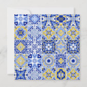 Spritz Mediterranes Arch-Brautparty Dankeskarte (Rückseite)