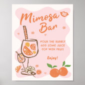 Spritz Mimosa Bar Sign Poster (Vorne)