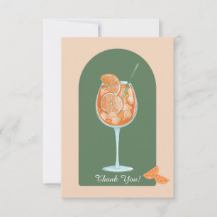Spritz Sommer Geburtstag Dankeskarte