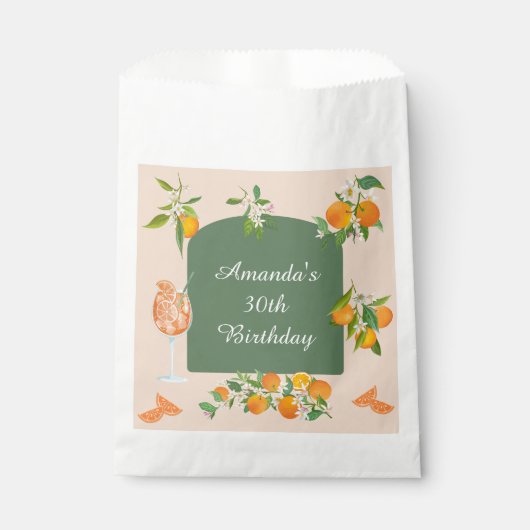 Spritz Sommer Geburtstag Geschenktütchen (Vorderseite)