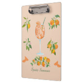 Spritz Sommer Geburtstag Klemmbrett (Links)