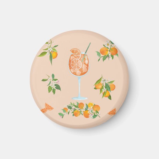 Spritz Sommer Geburtstag Magnet (Vorne)