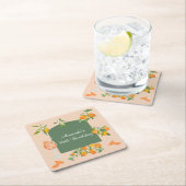 Spritz Sommer Geburtstag Rechteckiger Pappuntersetzer (Vor Ort)