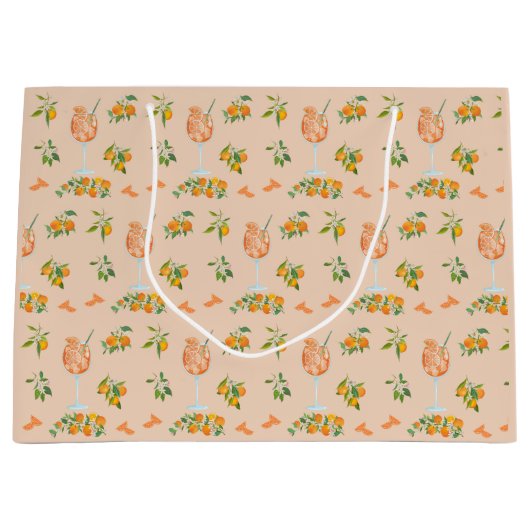 Spritz Summer Birthday Große Geschenktüte (Vorderseite)