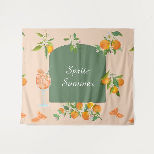 Spritz Summer Birthday Wandteppich (Vorderseite (Horizontal))