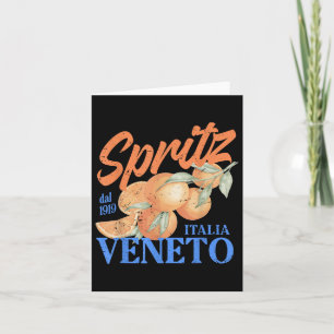 Spritz Veneto Dal 1919 Italia Vintag Orange Wine Karte