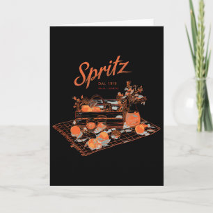 Spritz Veneto Italien Vintage Orange Wein Schwanz  Karte