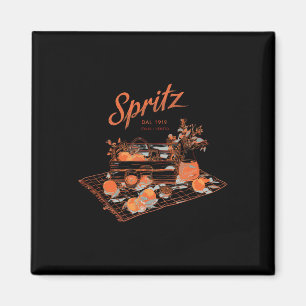 Spritz Veneto Italien Vintage Orange Wein Schwanz Magnet