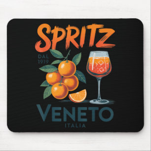Spritz Veneto seit 1919 Italien Vintage Orange Wei Mousepad