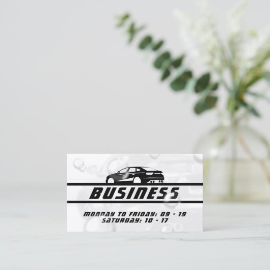 Spritzblasen Visitenkarte (Stehend Vorderseite)