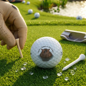 Spritze auf dem Grünen Nilpferd Golfball