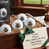 Spritze auf dem Grünen Nilpferd Golfball