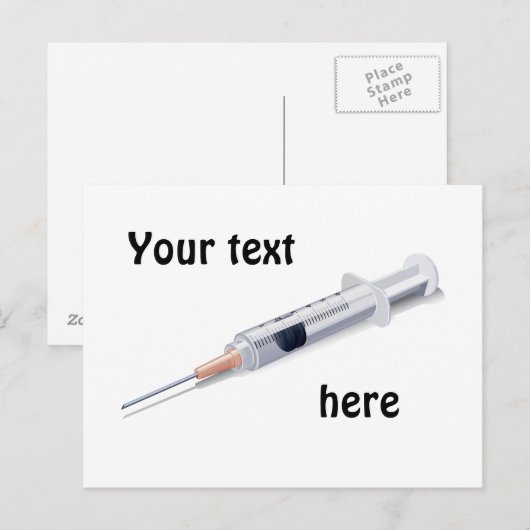 Spritze - Karte (Vorne/Hinten)
