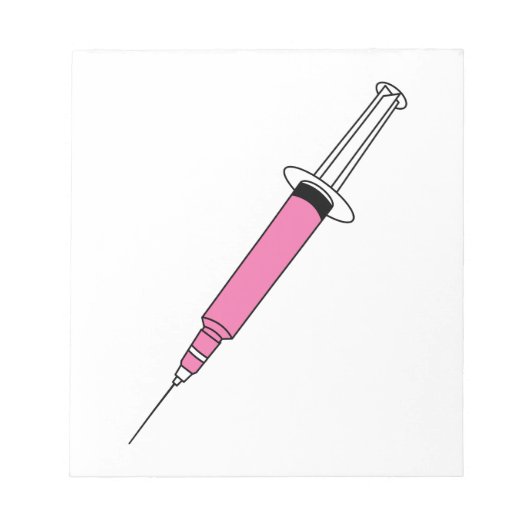 Spritze Notizblock (Vorderseite)