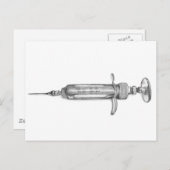 Spritze Postkarte (Vorne/Hinten)