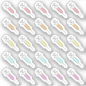 Spritze Shot Diabetic Erinnerung Medizinischer Pla Aufkleber (Vorderseite)