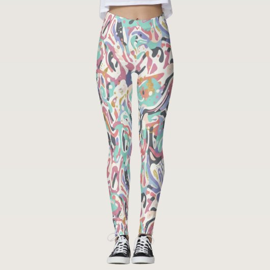 Spritzedesign  leggings (Vorderseite)