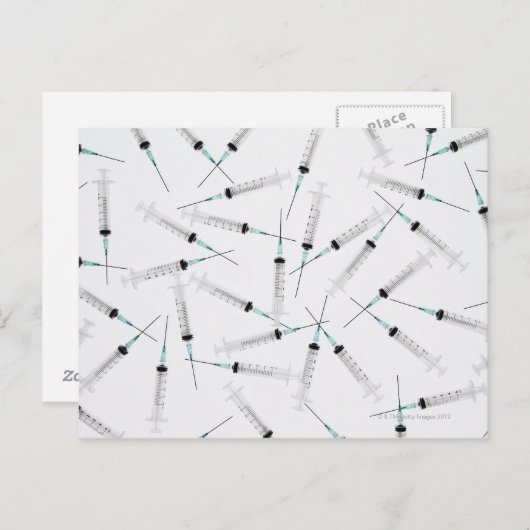 Spritzen 2 postkarte (Vorne/Hinten)