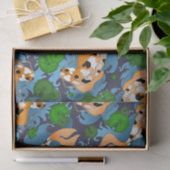 Spritzen der asiatischen Karpfen Koi Seidenpapier (Geschenk)