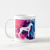 Spritzen der bunten Dänen Kaffeetasse (Links)