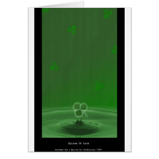 Spritzen der Glück-Karte